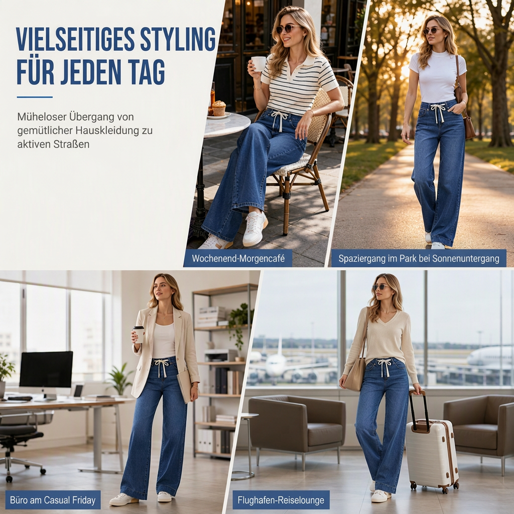 💎✨ Bestseller – Lockere Wide-Leg Jeans für Damen im Casual-Look
