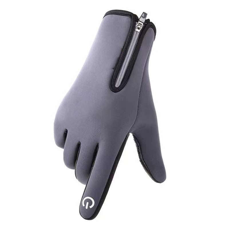 Gants de cyclisme thermiques d'hiver avec doigts compatibles écran tactile