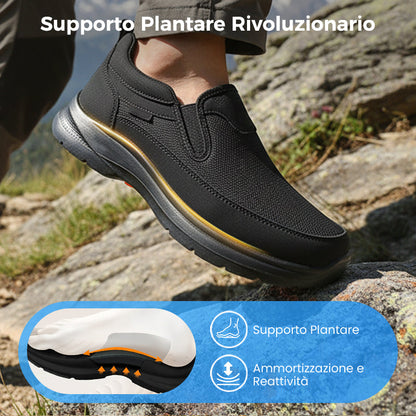 Męskie ortopedyczne przewiewne buty sportowe slip-on