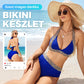 👙 Dwuczęściowe bikini z kokardką z tyłu, kontrastowym paskiem w talii