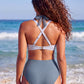 ✨👙 Damskie bikini z wysokim stanem, modelującym brzuch i eleganckim dekoltem w kształcie litery V
