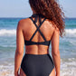 ✨👙 Damskie bikini z wysokim stanem, modelującym brzuch i eleganckim dekoltem w kształcie litery V