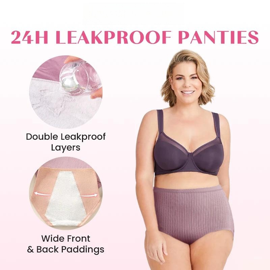🌟Majtki z wysokim stanem, nieprzepuszczające i antybakteryjne💖👙