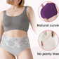 Hygroskopijne, antybakteryjne bawełniane figi bikini z wysokim stanem, modelujące brzuch