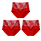 Hygroskopijne, antybakteryjne bawełniane figi bikini z wysokim stanem, modelujące brzuch