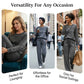 ✨Komplet Loungewear z Dekoltem Okrągłym i Sznurkiem 👚 Miękki Dopasowany Top i Spodnie