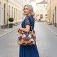 2026 Modna torba typu tote z geometrycznym wzorem i dużą pojemnością