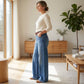 ⏳Oferta Limitowana⏰Damskie Vintage Jeansy z Wysokim Stanem i Szerokimi Nogawkami👖
