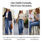 ⏳Oferta Limitowana⏰Damskie Vintage Jeansy z Wysokim Stanem i Szerokimi Nogawkami👖