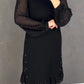 ✨ Elegancja z Klasą | Sukienka Midia dla Kobiet z Kryształkami, Okrągły Dekolt