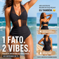 ✨👙 Damskie bikini z wysokim stanem, modelującym brzuch i eleganckim dekoltem w kształcie litery V