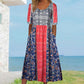 🌸 Damska elegancka sukienka z nadrukiem w stylu boho