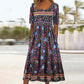 🌸 Damska elegancka sukienka z nadrukiem w stylu boho