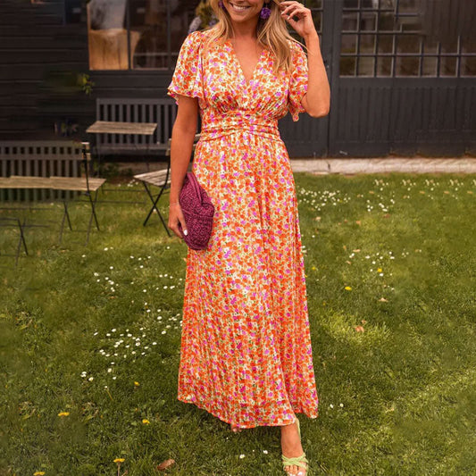 🌼Damska sukienka w kwiaty w stylu vintage