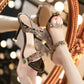 👡✨Sandały na szpilce z odkrytymi palcami z kryształkami górskimi