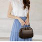 Elegancka dwuwarstwowa torebka crossbody z szerokim paskiem