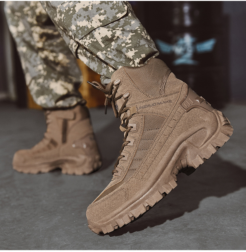 🥾Hohe taktische Sportstiefel💧Wasserdicht und rutschfest, verbesserte Haltbarkeit