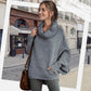 🎉HOT SALE💖Sweter damski z kapturem typu batwing i kieszeniami