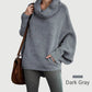 🎉HOT SALE💖Sweter damski z kapturem typu batwing i kieszeniami