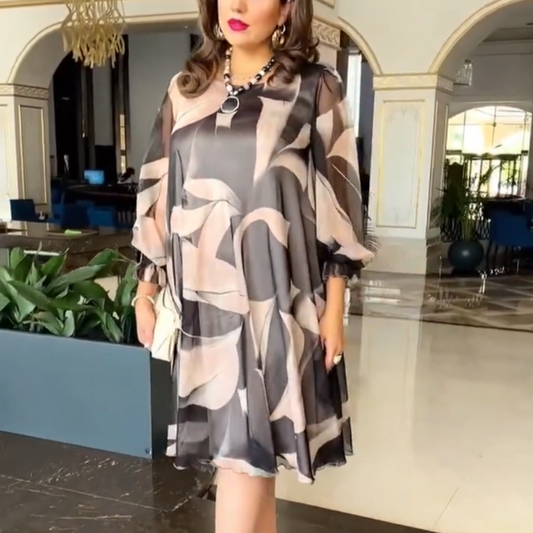 💖Oddychające i wygodne sukienki szyfonowe plus size