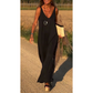 🔥👗Damska sukienka maxi z dekoltem w serek