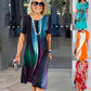【S-4XL】👗Damska sukienka plisowana w kolorowe bloki