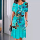 【S-4XL】👗Damska sukienka plisowana w kolorowe bloki
