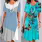 【S-4XL】👗Damska sukienka plisowana w kolorowe bloki