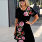 Modna letnia sukienka maxi z nadrukiem