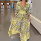 👗Elegancka damska kwiecista sukienka na sznurka