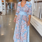 👗Elegancka damska kwiecista sukienka na sznurka