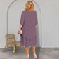 Warstwowa sukienka midi plus size