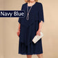 Warstwowa sukienka midi plus size