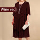 Warstwowa sukienka midi plus size
