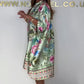 【S-3XL】👗Satynowa sukienka z nadrukiem
