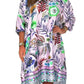 【S-3XL】👗Satynowa sukienka z nadrukiem