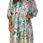 【S-3XL】👗Satynowa sukienka z nadrukiem