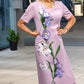 🔥👗Elegancka luźna sukienka z kwiatowym nadrukiem