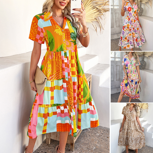 💖Letnia wyprzedaż 🌴 Casualowe sukienki w stylu boho