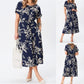 🔥👗【S-4XL】Sukienka z okrągłym dekoltem i nadrukiem kwiatowym