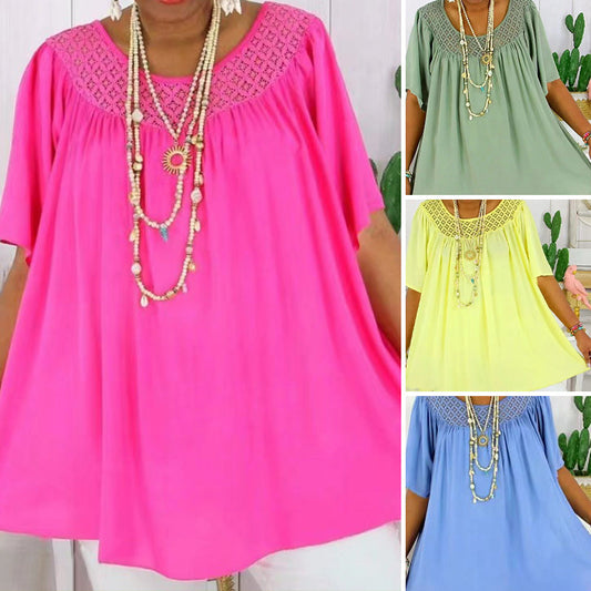 👚Luźny damski top z krótkim rękawem