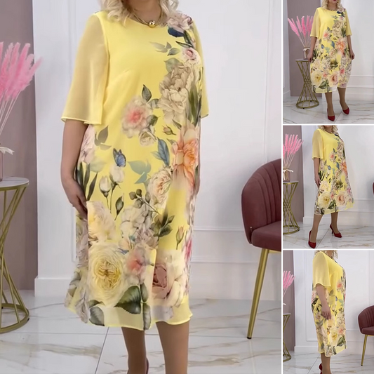 👗Półspódnica z kwiatowym nadrukiem