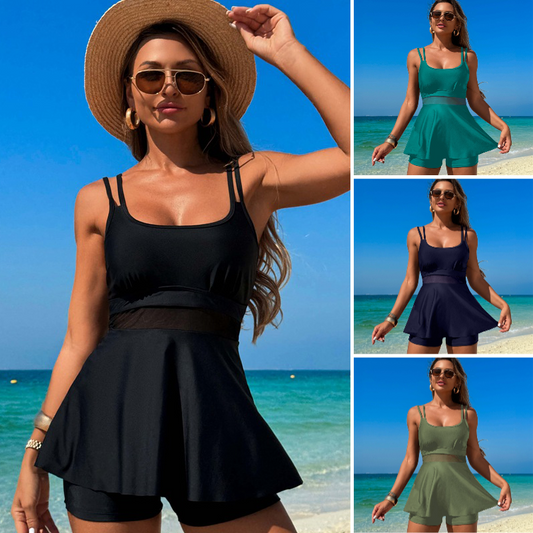 🏖️Damski dwuczęściowy strój kąpielowy Tankini z wysoką talią