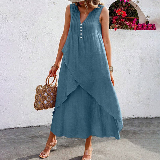 👗Casualowa sukienka bez rękawów