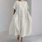 🔥[S-4XL]✨ lniana wygodna sukienka maxi 👗