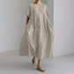 🔥[S-4XL]✨ lniana wygodna sukienka maxi 👗