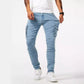 Męskie jeansy slim fit z funkcjonalnymi kieszeniami