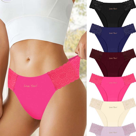 🌸 Damskie oddychające majtki z koronką👙