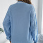Damski długi rękaw w V-Neck dzianinowy sweter