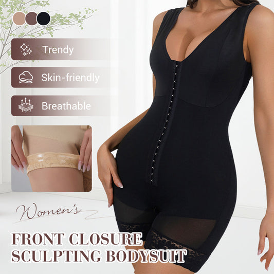 Damski body z zapięciem z przodu i modelującym krojem